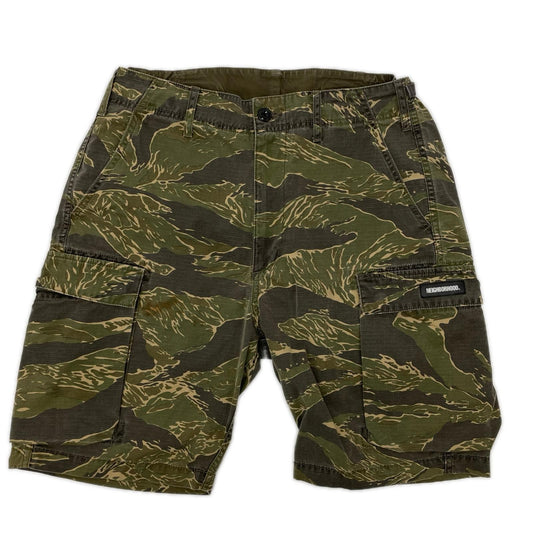 NEIGHBORHOOD 201SPNH-PTM06 Camo Cotton Shorts Size M