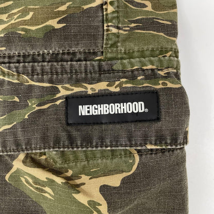 NEIGHBORHOOD 201SPNH-PTM06 Camo Cotton Shorts Size M