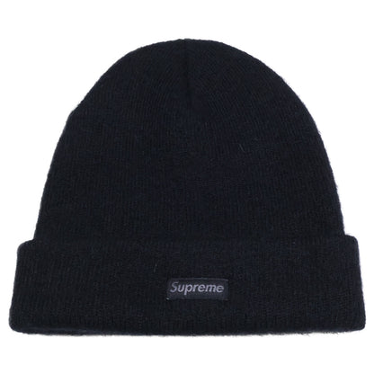 Supreme Logo Mohair Beanie Black