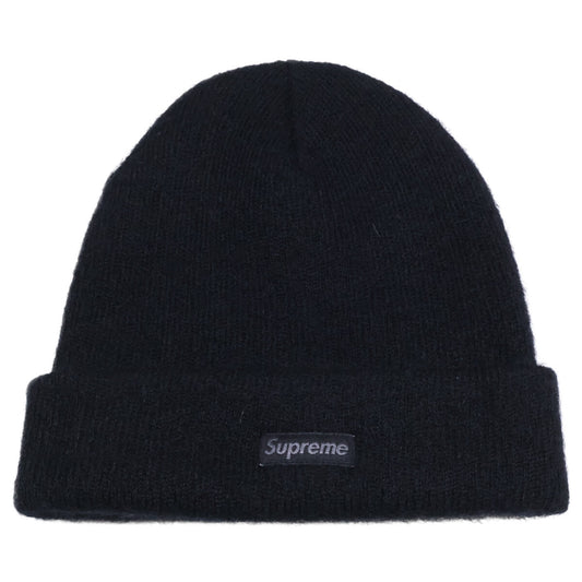 Supreme Logo Mohair Beanie Black