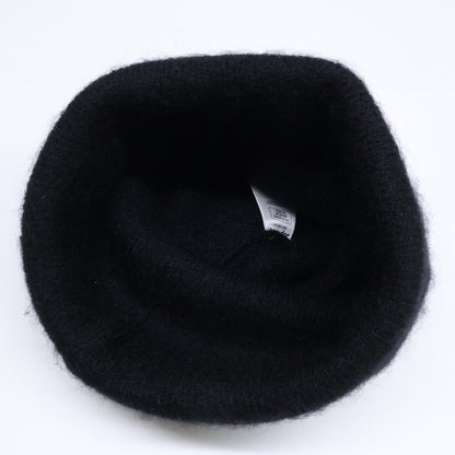 Supreme Logo Mohair Beanie Black