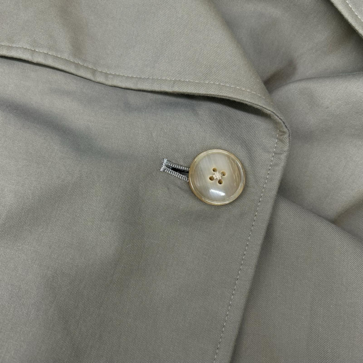 MARKAWARE Khaki Oversized Cotton Trench Coat Size 1