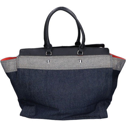 DIESEL Logo Patch Denim Tote Bag