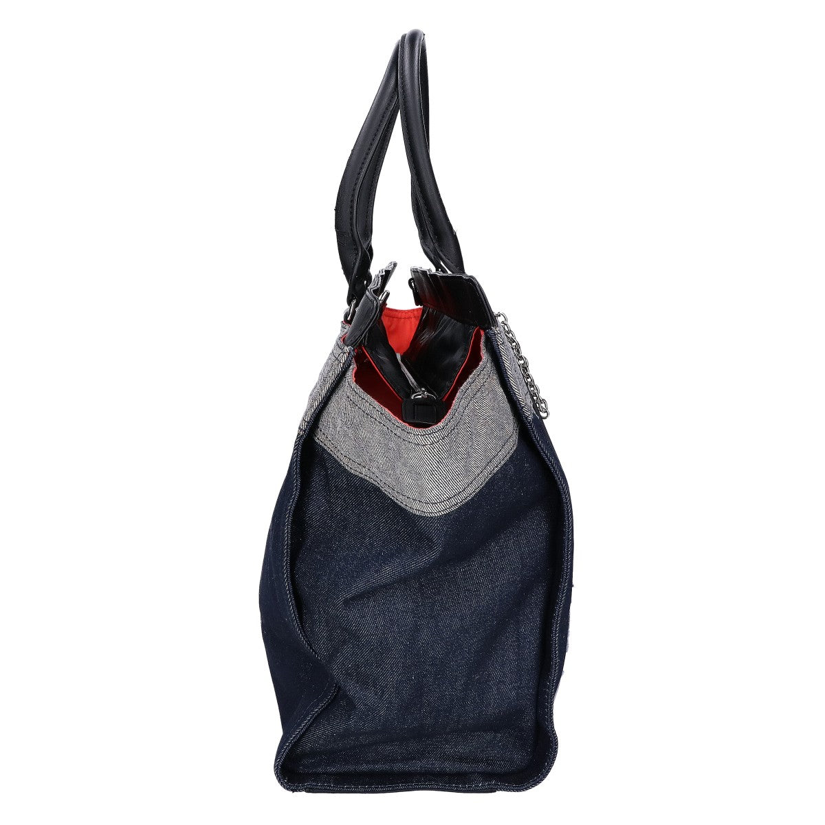 DIESEL Logo Patch Denim Tote Bag