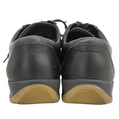 LOUIS VUITTON Leather Low-Cut Sneakers Black Size 5 1/2