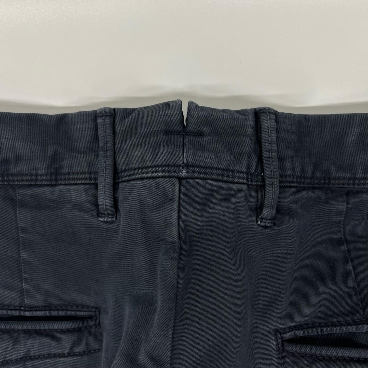 INCOTEX Navy Garment Dye Stretch Cotton Pants Size 30
