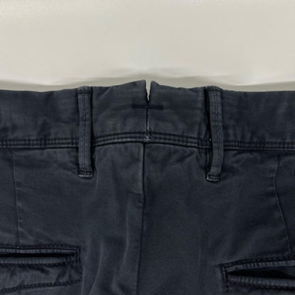 INCOTEX Navy Garment Dye Stretch Cotton Pants Size 30