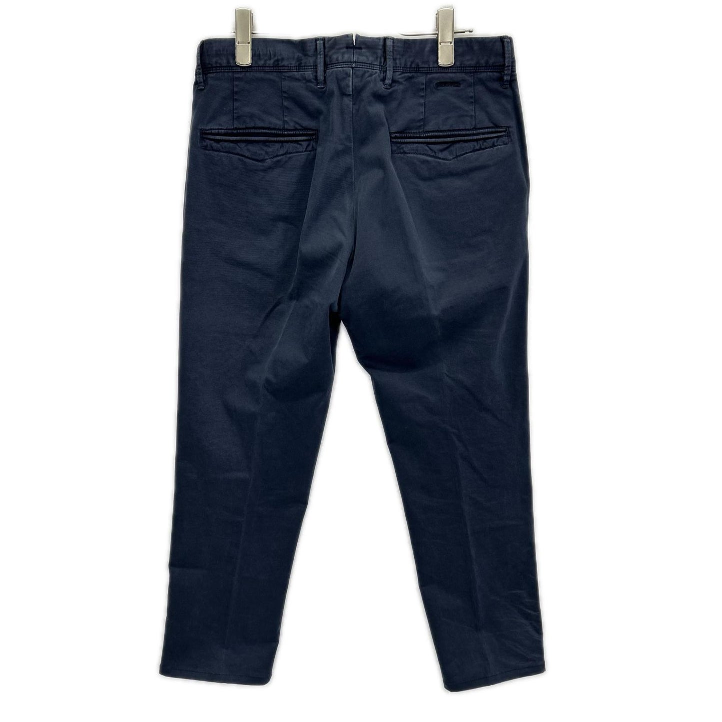 INCOTEX Navy Garment Dye Stretch Cotton Pants Size 30