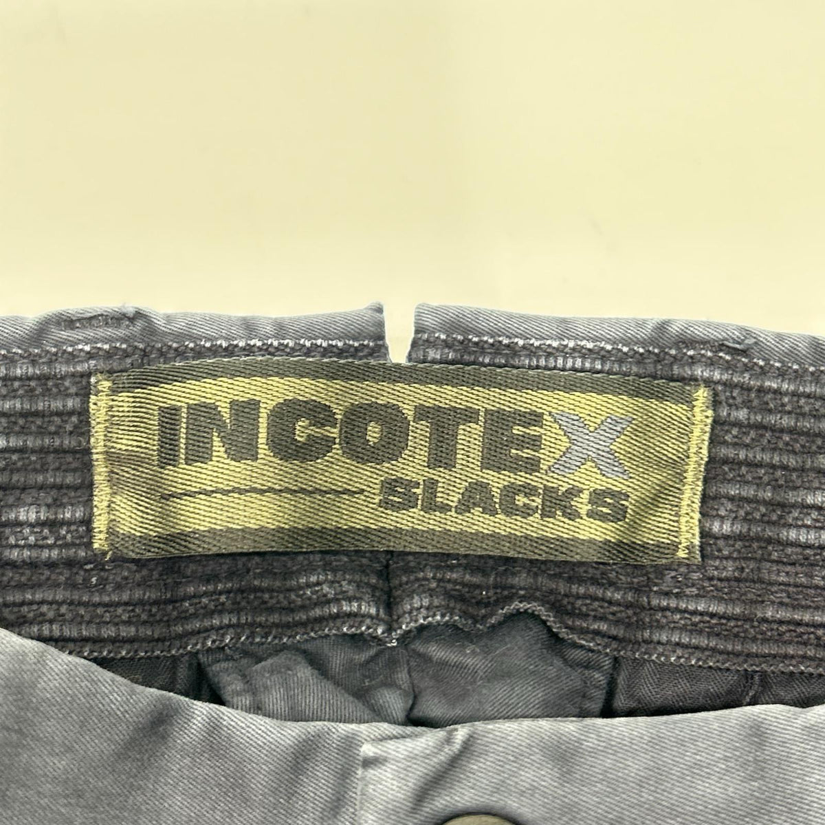 INCOTEX Navy Garment Dye Stretch Cotton Pants Size 30