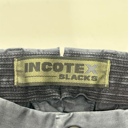 INCOTEX Navy Garment Dye Stretch Cotton Pants Size 30