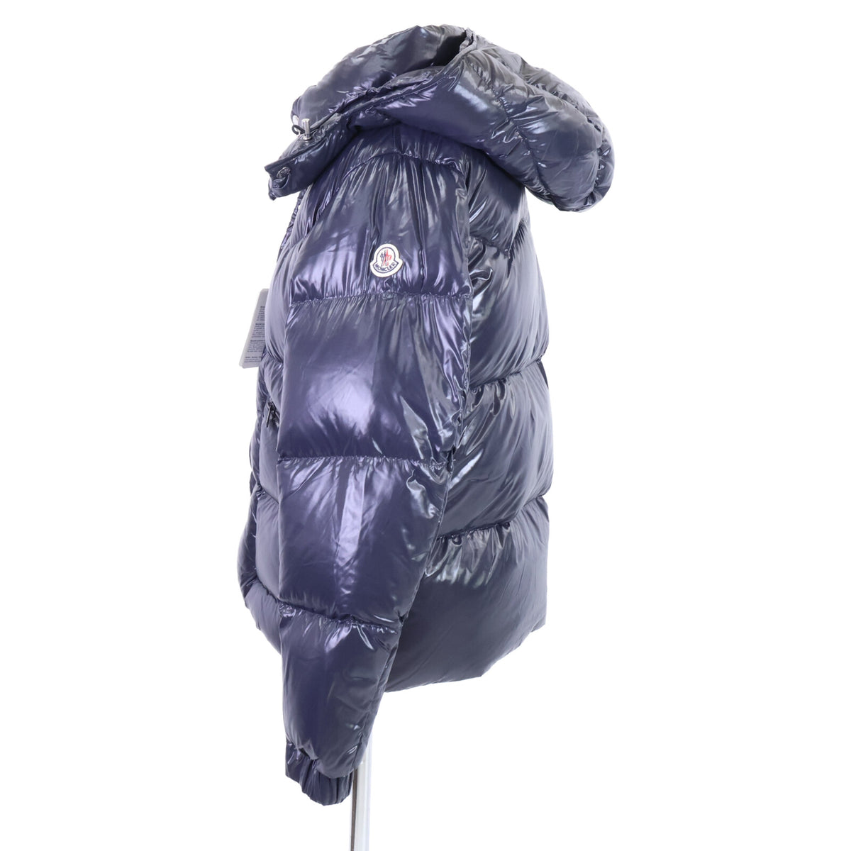 MONCLER COUTARD Hooded Down Jacket Navy Nylon Size 2