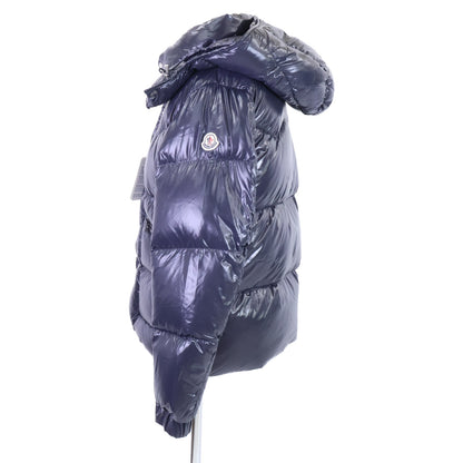 MONCLER COUTARD Hooded Down Jacket Navy Nylon Size 2