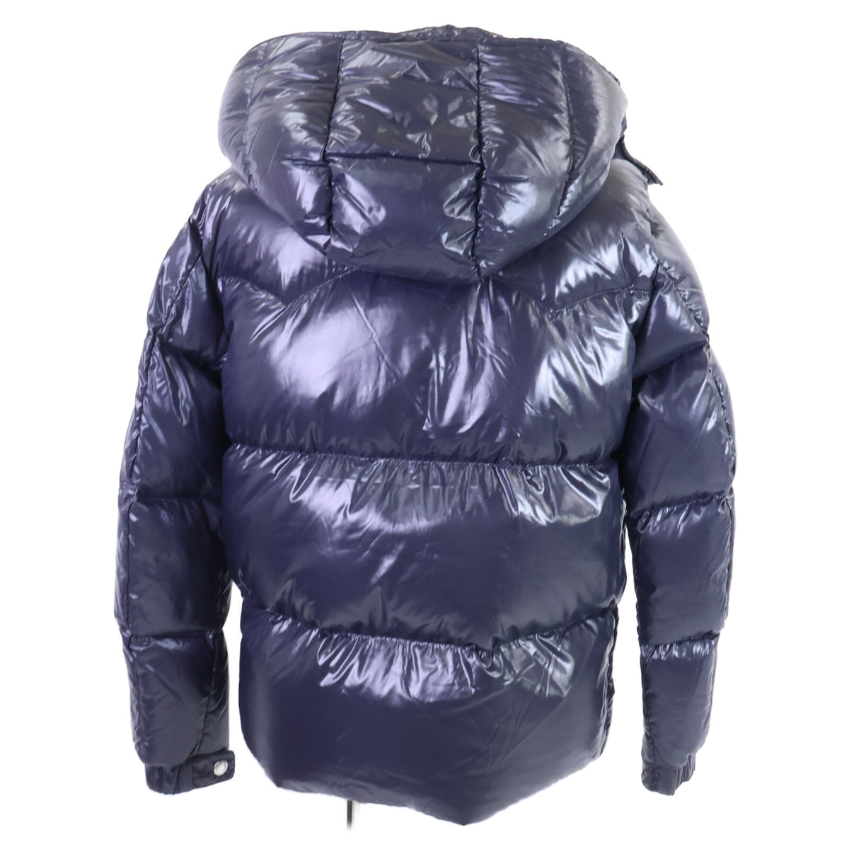 MONCLER COUTARD Hooded Down Jacket Navy Nylon Size 2