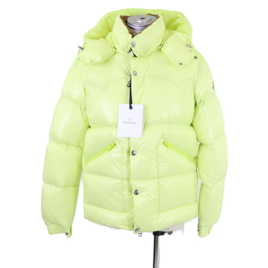 MONCLER COUTARD Hooded Nylon Down Jacket Yellow Size 2