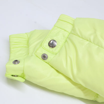 MONCLER COUTARD Hooded Nylon Down Jacket Yellow Size 2