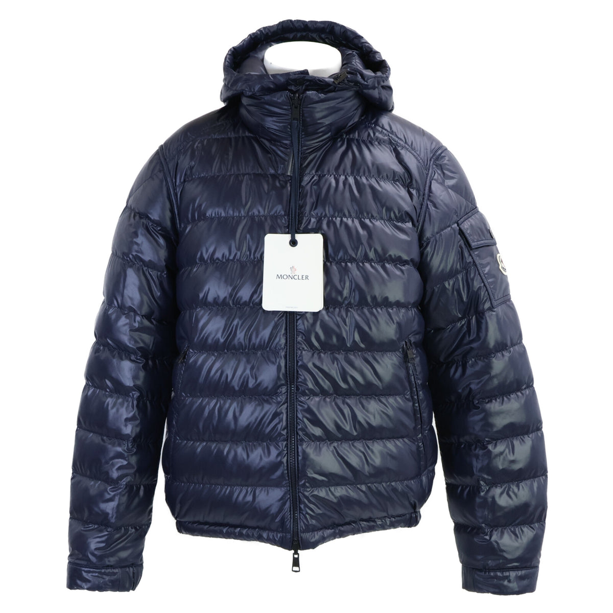 MONCLER TABLASSES 23' Hooded Jacket Navy/White Size 2