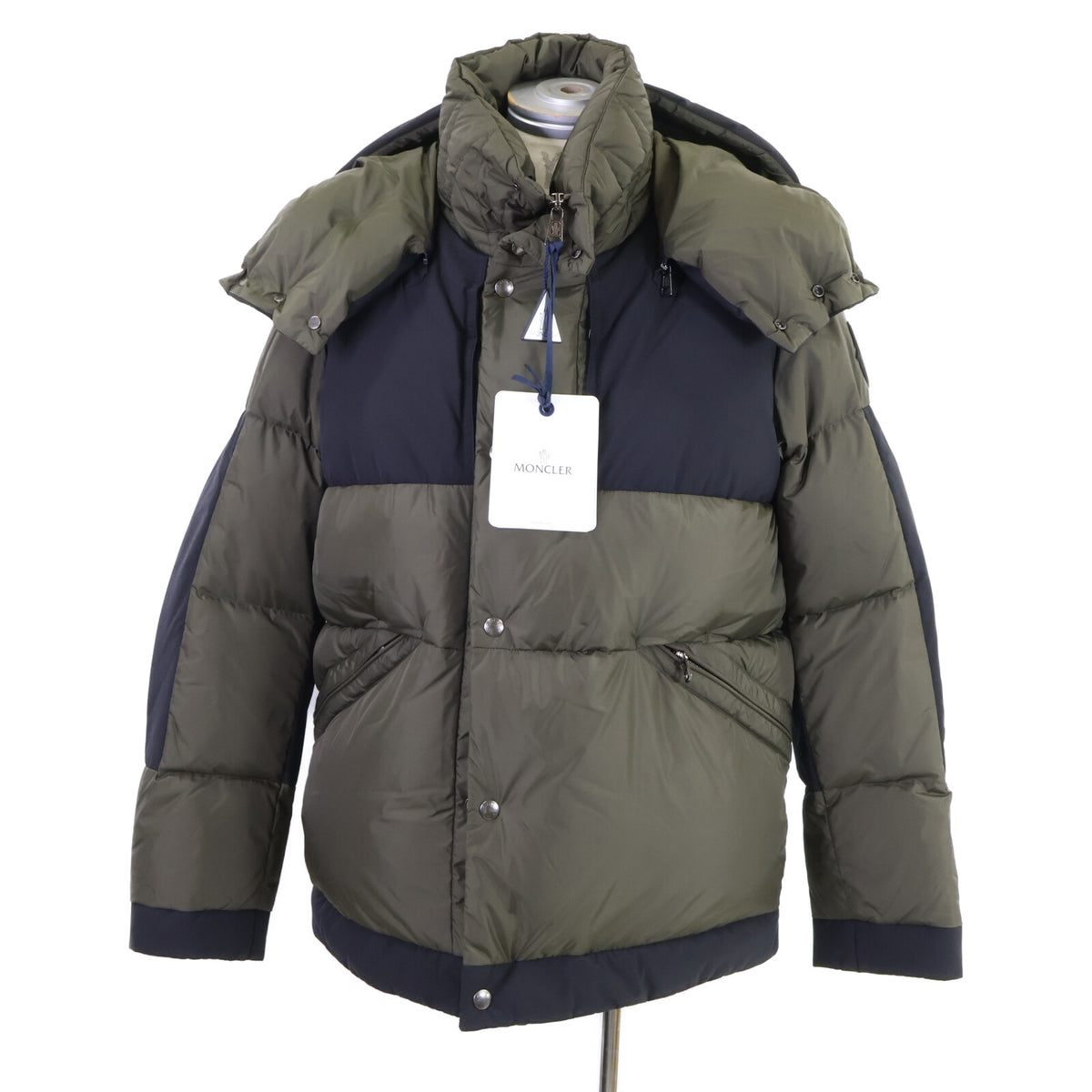 MONCLER JOEFF Hooded Nylon Down Jacket Black Size 1