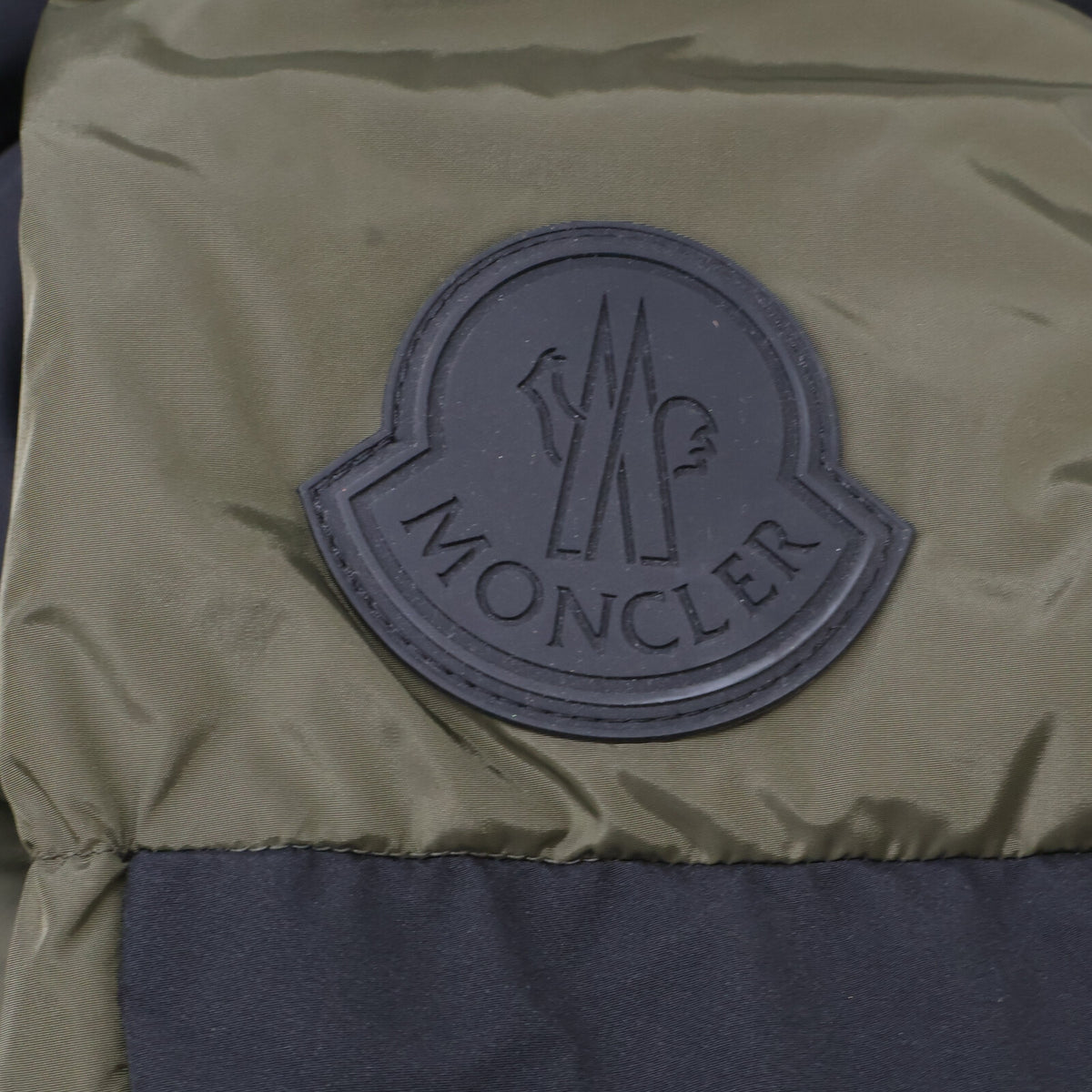 MONCLER JOEFF Hooded Nylon Down Jacket Black Size 1