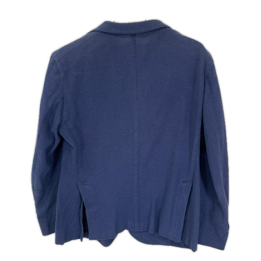 BOGLIOLI X2902E Dover Hopsack Solid 3B Blue Cotton Jacket Size 48