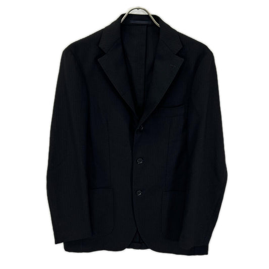 RING JACKET Black Wool Tailored Blazer Size 48