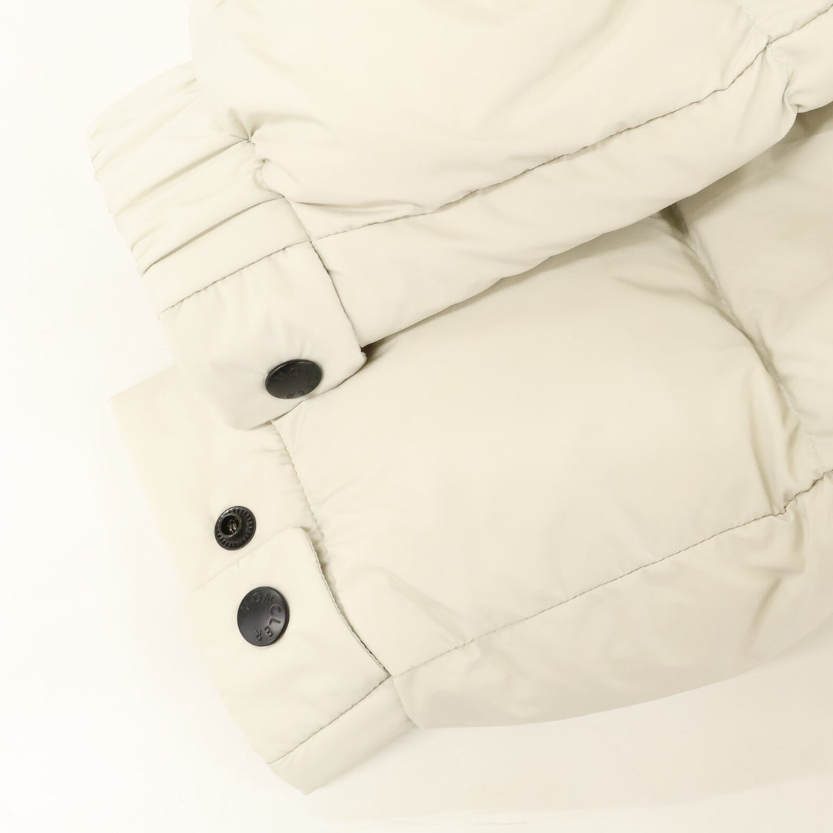 MONCLER MADEIRA Nylon Down Jacket White/Black Size 3