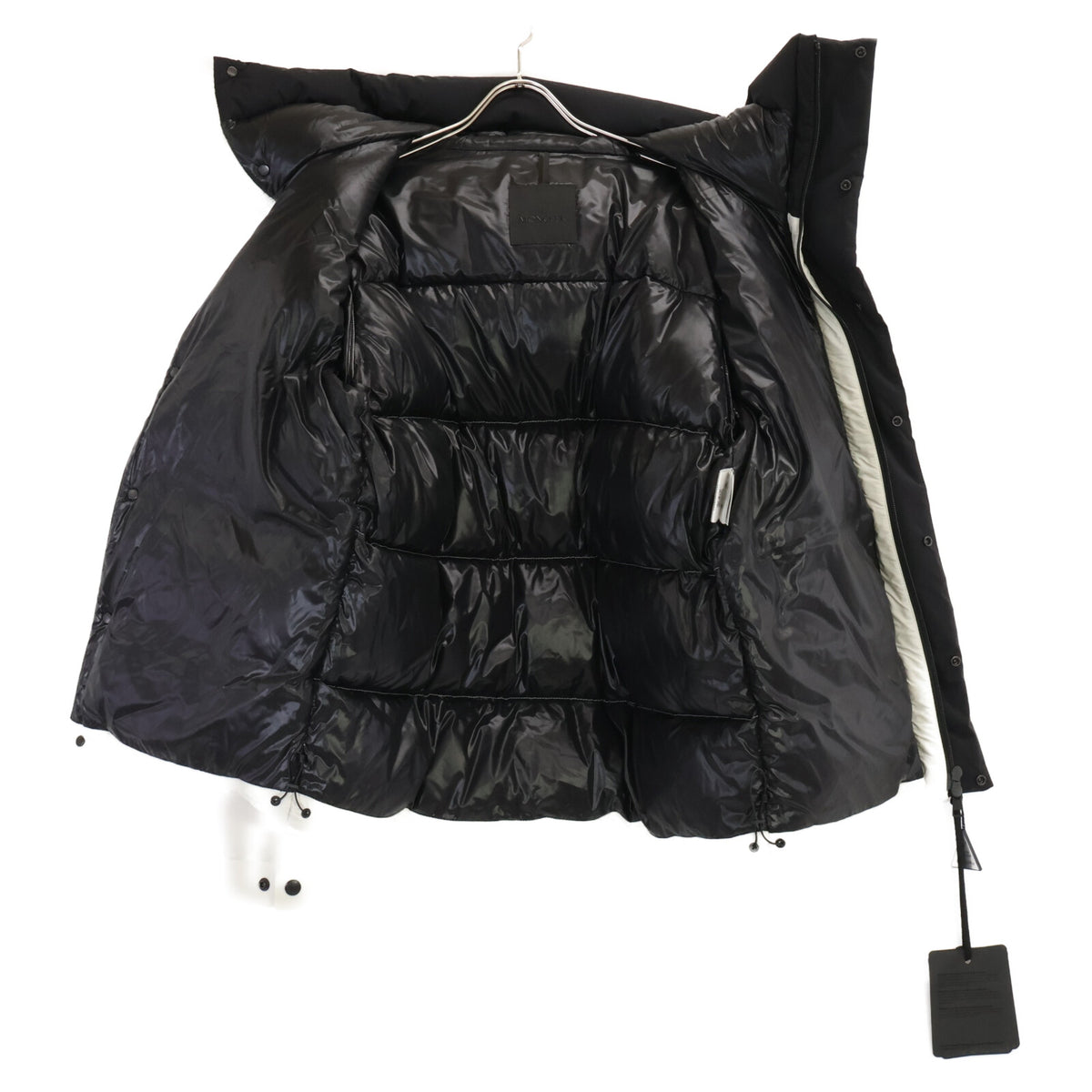 MONCLER MADEIRA Nylon Down Jacket White/Black Size 3