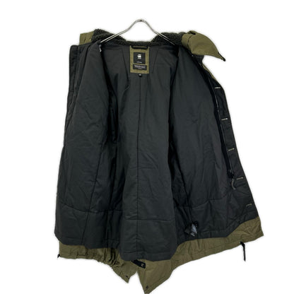 G-STAR RAW Khaki Military Detail Parka Coat Size S