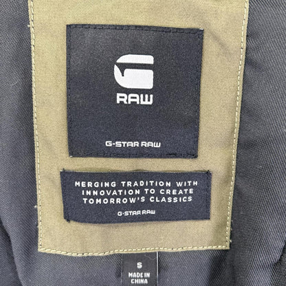 G-STAR RAW Khaki Military Detail Parka Coat Size S