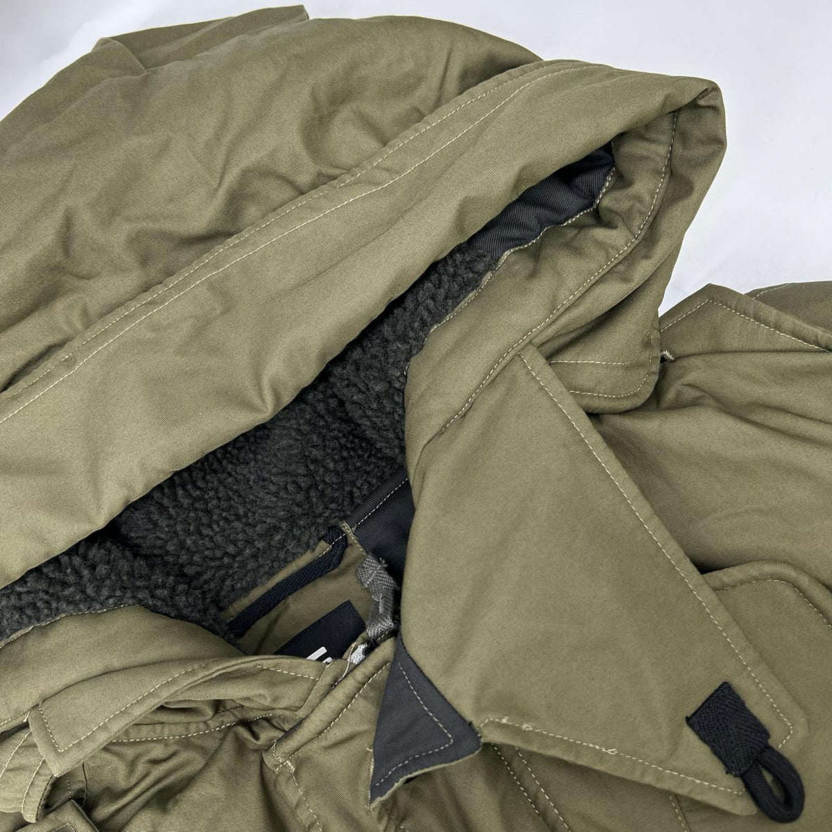 G-STAR RAW Khaki Military Detail Parka Coat Size S