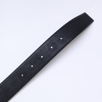 EMPORIOARMANI Reversible Leather Belt NERO/AFTER DARK