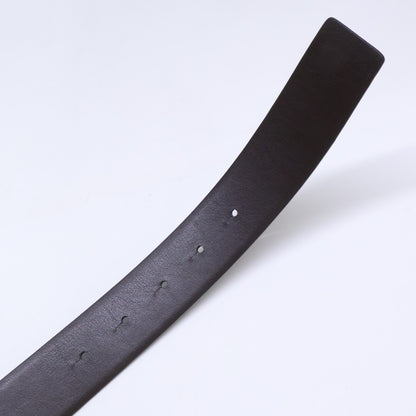 EMPORIOARMANI Reversible Leather Belt NERO/AFTER DARK