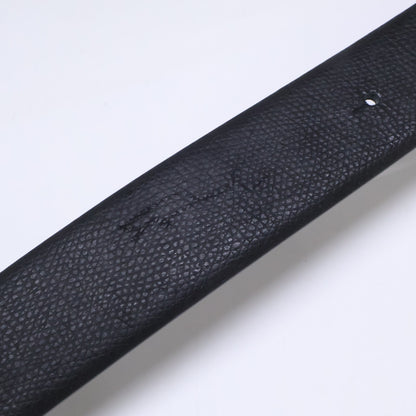 EMPORIOARMANI Reversible Leather Belt NERO/AFTER DARK