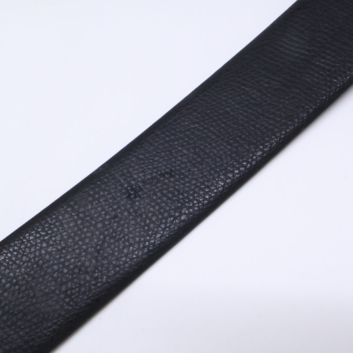 EMPORIOARMANI Reversible Leather Belt NERO/AFTER DARK