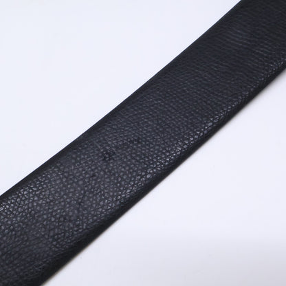EMPORIOARMANI Reversible Leather Belt NERO/AFTER DARK