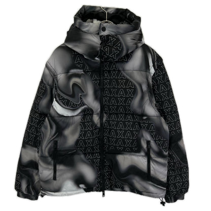ARMANI EXCHANGE Gray Multi-Way All-Over Down Jacket Size S