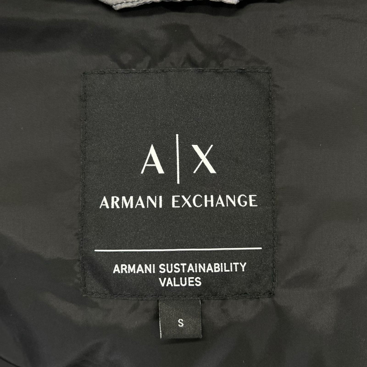 ARMANI EXCHANGE Gray Multi-Way All-Over Down Jacket Size S