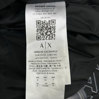 ARMANI EXCHANGE Gray Multi-Way All-Over Down Jacket Size S