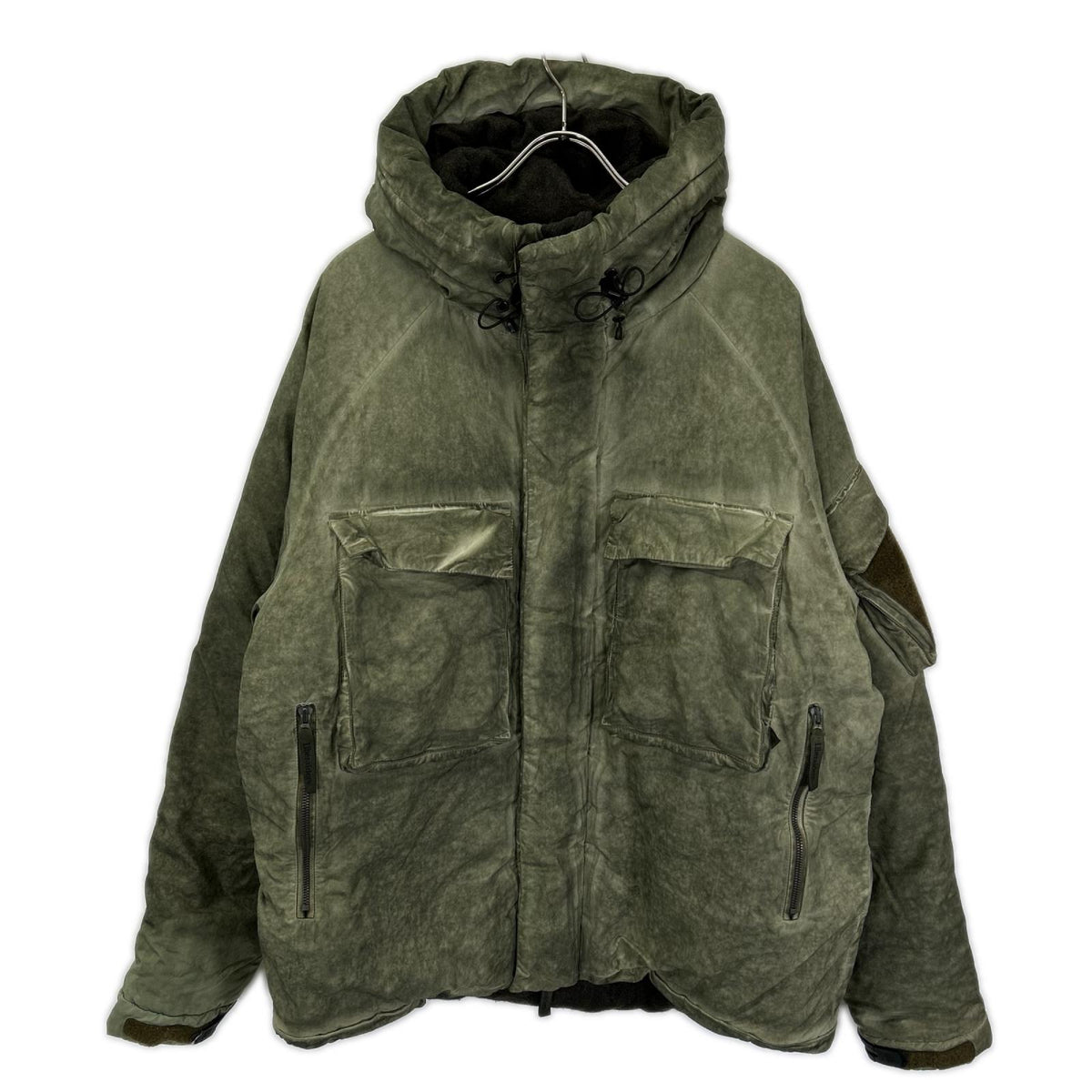 Liberaiders Overdyed Expedition Jacket Khaki Cotton Size L