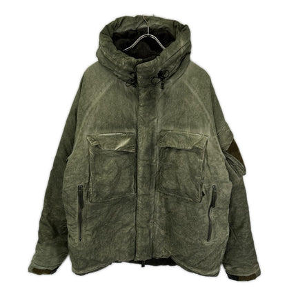 Liberaiders Overdyed Expedition Jacket Khaki Cotton Size L