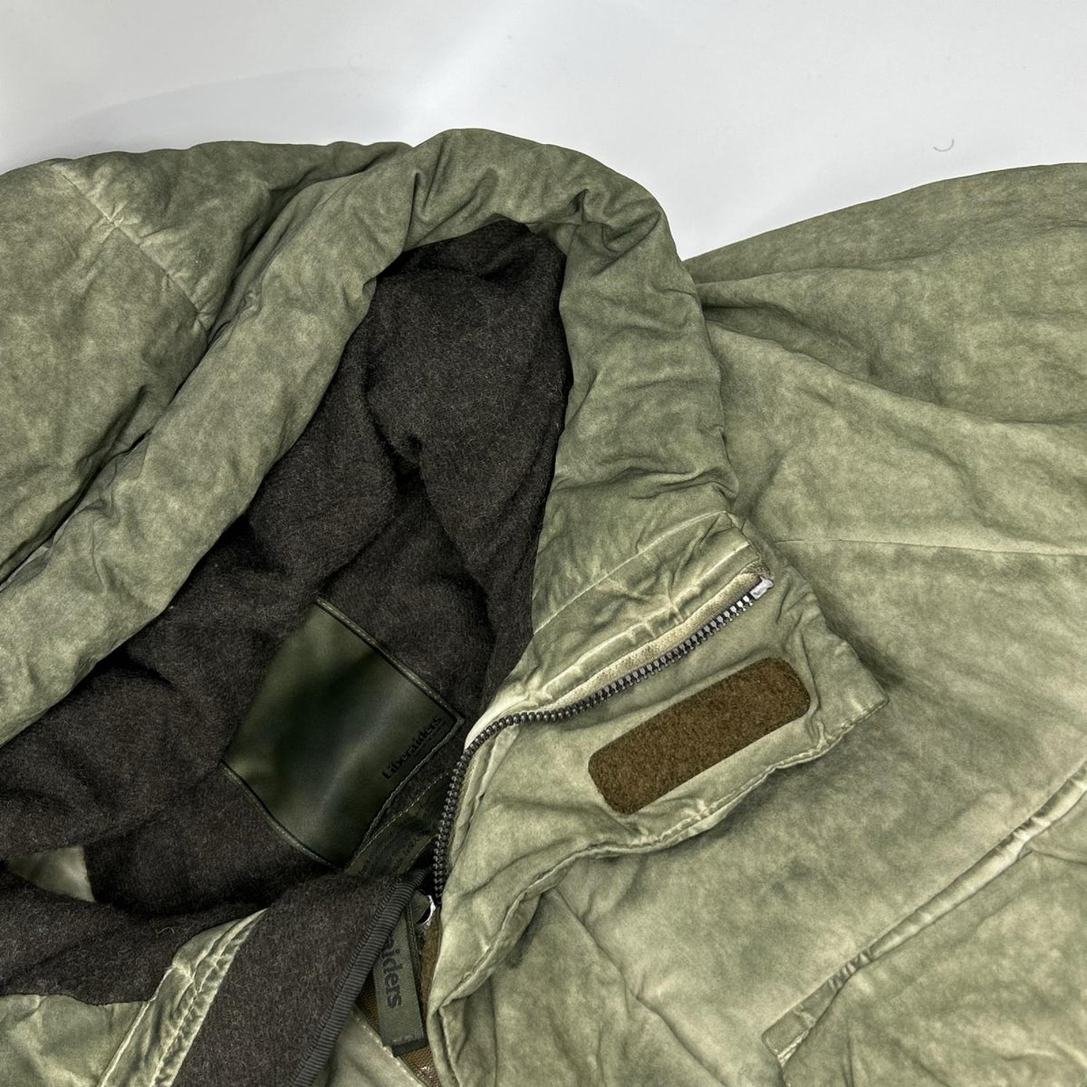 Liberaiders Overdyed Expedition Jacket Khaki Cotton Size L