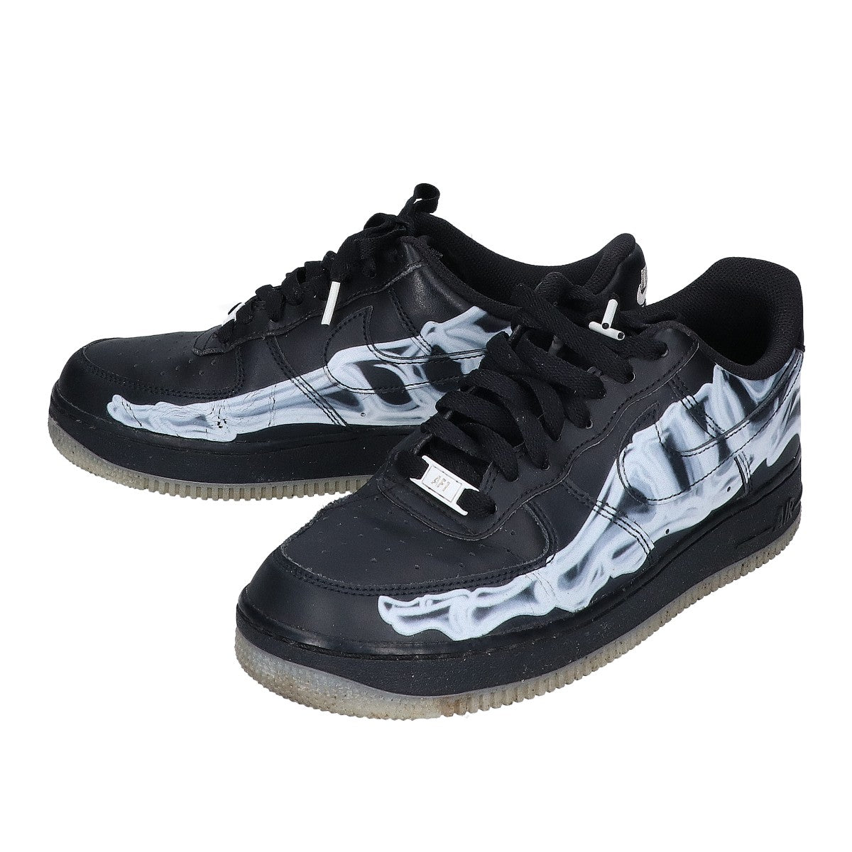NIKE Black Air Force 1 Skeleton Sneakers Size 26.5cm