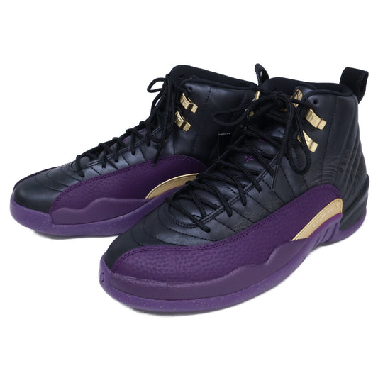 NIKE Air Jordan 12 Retro Sumo Sneakers Black/Purple Size 27