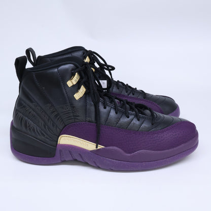 NIKE Air Jordan 12 Retro Sumo Sneakers Black/Purple Size 27