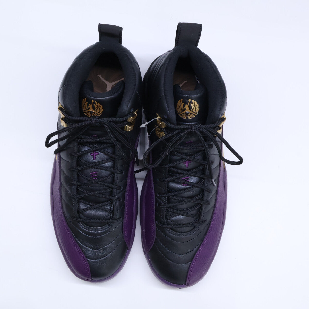 NIKE Air Jordan 12 Retro Sumo Sneakers Black/Purple Size 27