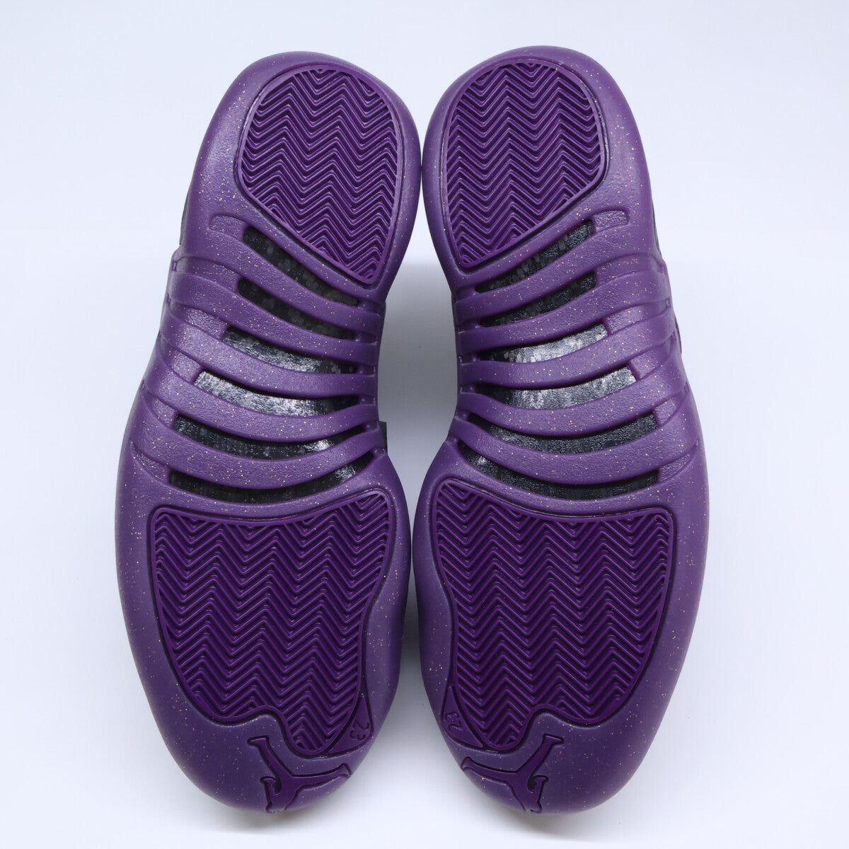 NIKE Air Jordan 12 Retro Sumo Sneakers Black/Purple Size 27