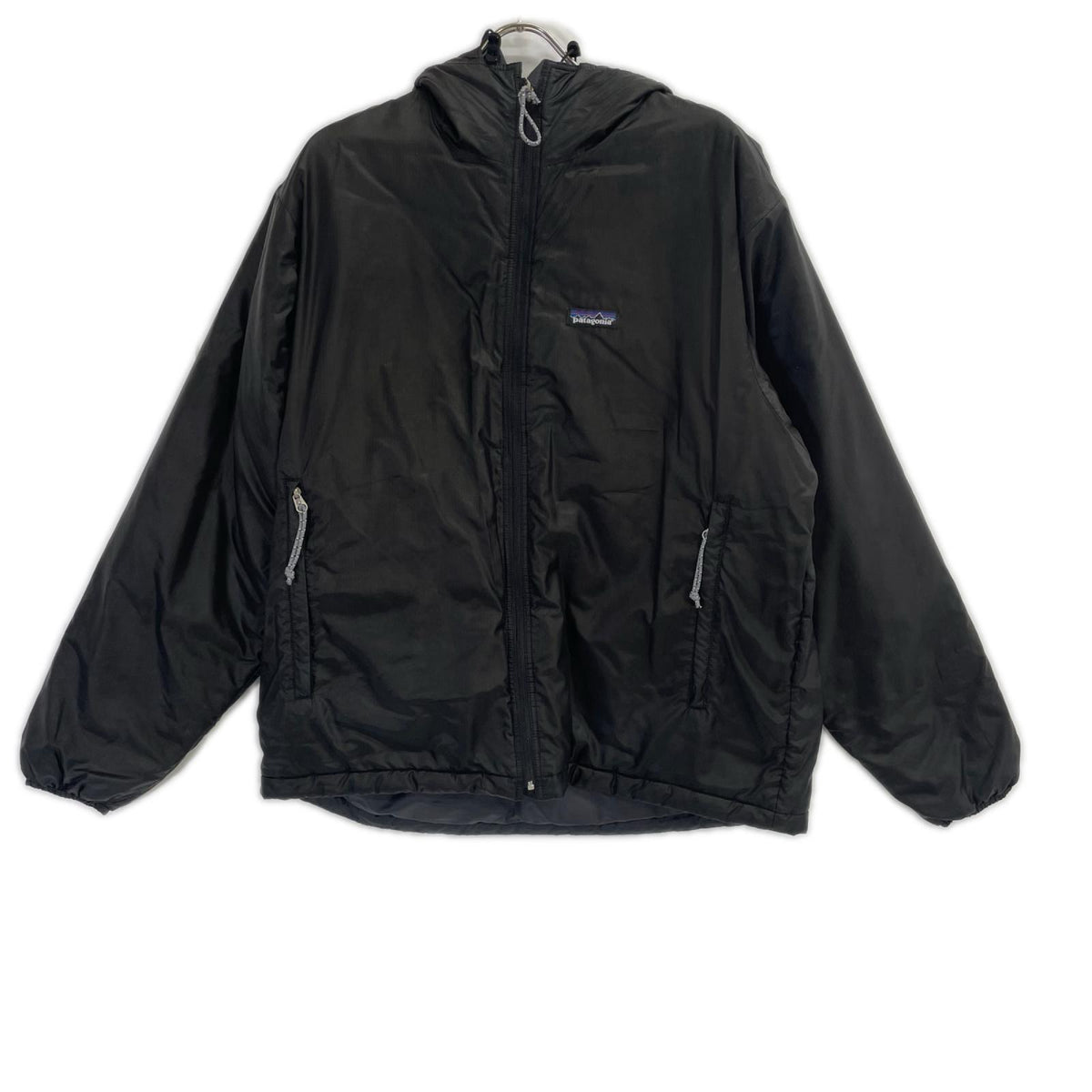 Patagonia 2002 Black Puffball Hooded Down Jacket Size M