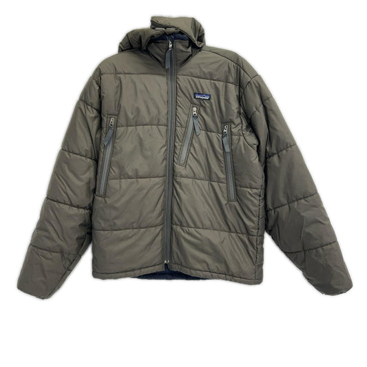 Patagonia 2002 Khaki Hooded Polyester Puff Jacket Size M