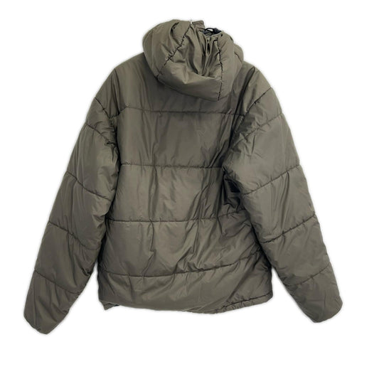 Patagonia 2002 Khaki Hooded Polyester Puff Jacket Size M