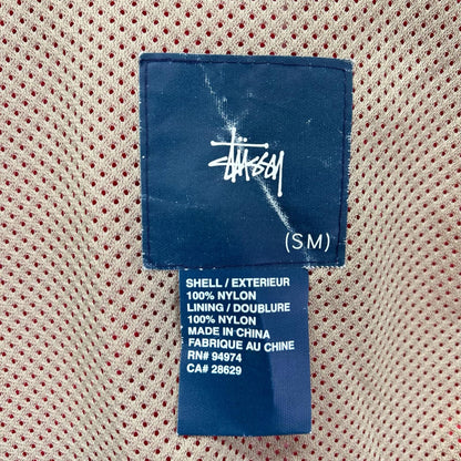 STUSSY 90s Red Nylon Ski Jacket Size SM