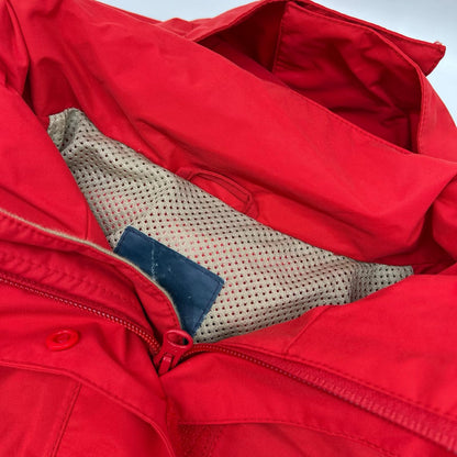 STUSSY 90s Red Nylon Ski Jacket Size SM